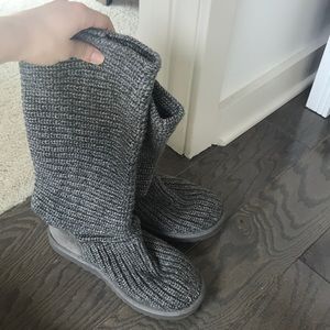 Knit Ugg Boots - Grey - Good Condition
